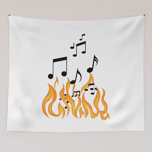 Item preview, Music Note Flames 1 designed and sold by kyds.