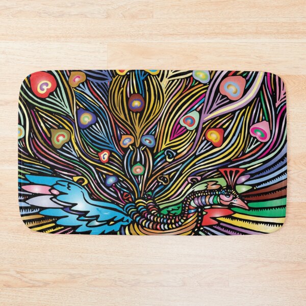 Item preview,  Colorful Peacock background designed and sold by Jain123.