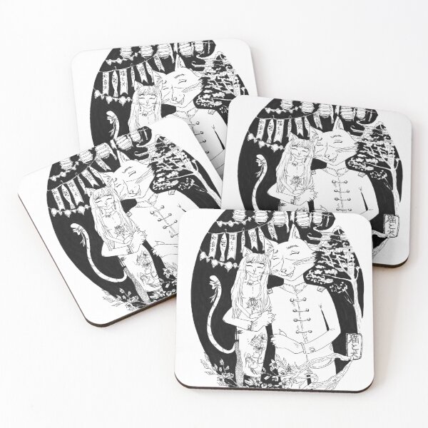 Item preview, Japanese cats on lantern festival designed and sold by SelinaFloca.