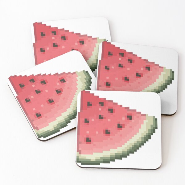 Item preview, Pixelated Simple Slice of Watermelon designed and sold by HopeDetour.
