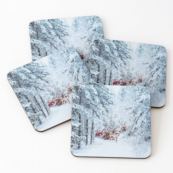 Item preview, Santa Claus and his sleigh in the snow designed and sold by 42youbest.
