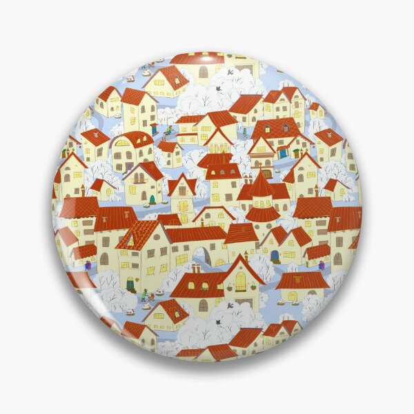 Item preview, Cartoon town. Seamless pattern small old houses. designed and sold by lantica.