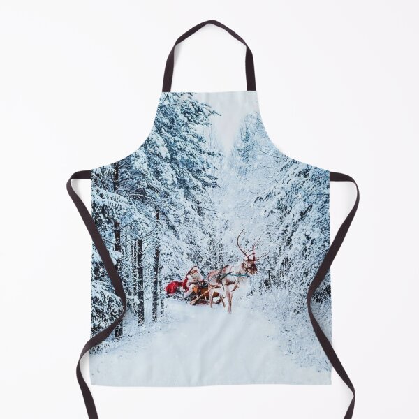 Item preview, Santa Claus and his sleigh in the snow designed and sold by 42youbest.