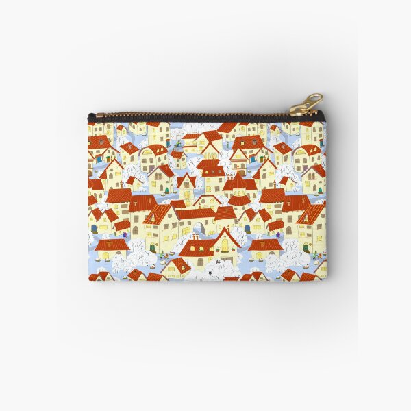 Item preview, Cartoon town. Seamless pattern small old houses. designed and sold by lantica.