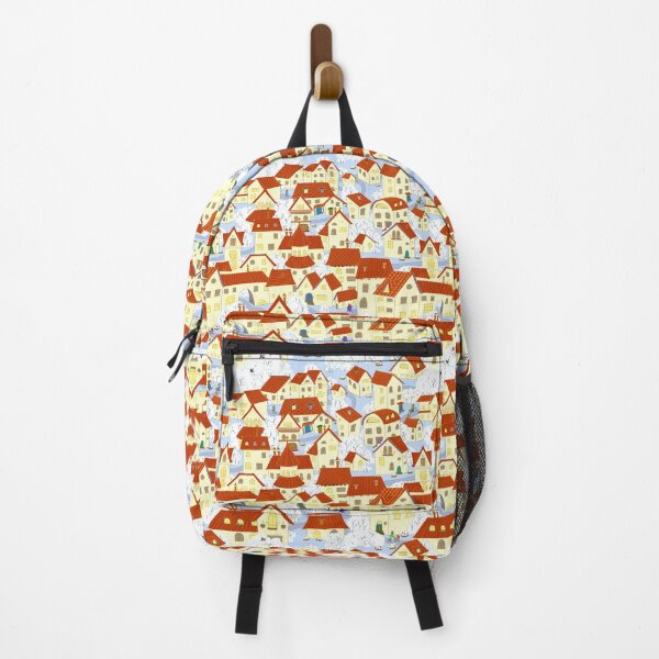 Item preview, Cartoon town. Seamless pattern small old houses. designed and sold by lantica.
