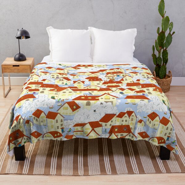 Item preview, Cartoon town. Seamless pattern small old houses. designed and sold by lantica.