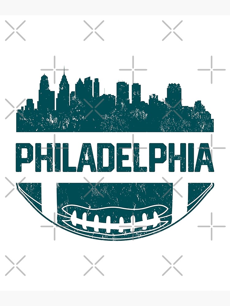 Vintage Philadelphia PA Retro Eagles Football Team Goalline Logo Philly  Sport Gift Sticker for Sale by CameronReids