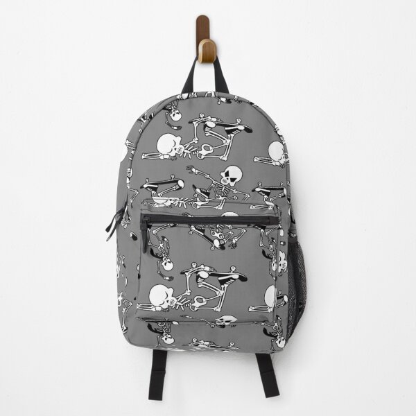 Skeleton Zombie Skater Skateboard Pattern Backpack