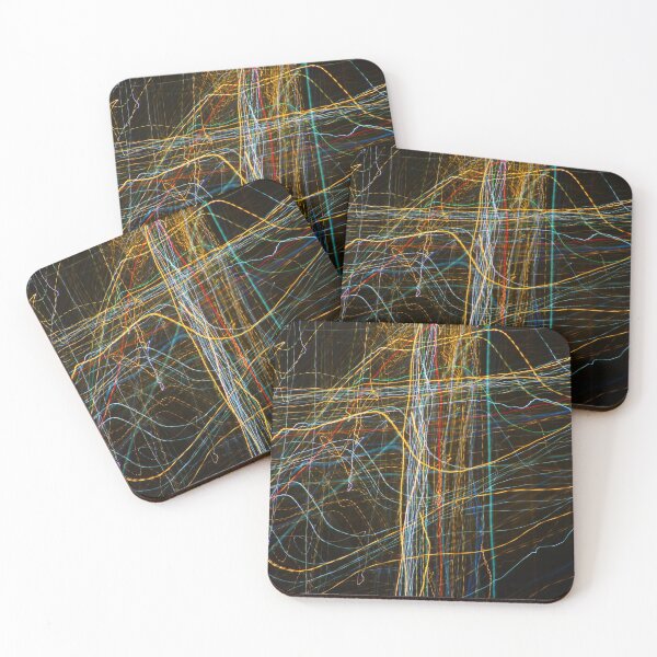Item preview, Wavy panning photo of city night lights designed and sold by aryabehnam.