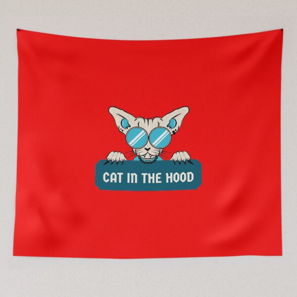 Item preview, Cat In The Hood Funny Design For Cat Lovers Funny Gift designed and sold by wissem-ayedi.