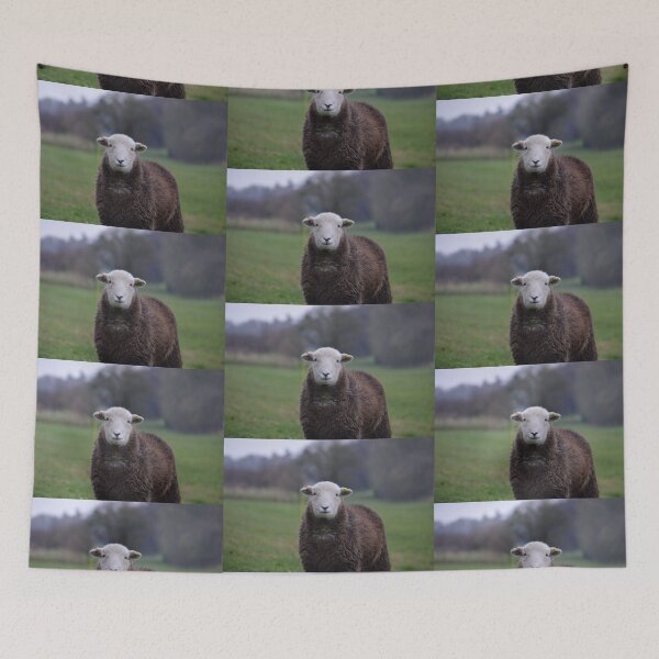 Item preview, cute smiley herdwick sheep designed and sold by ETstickerz.