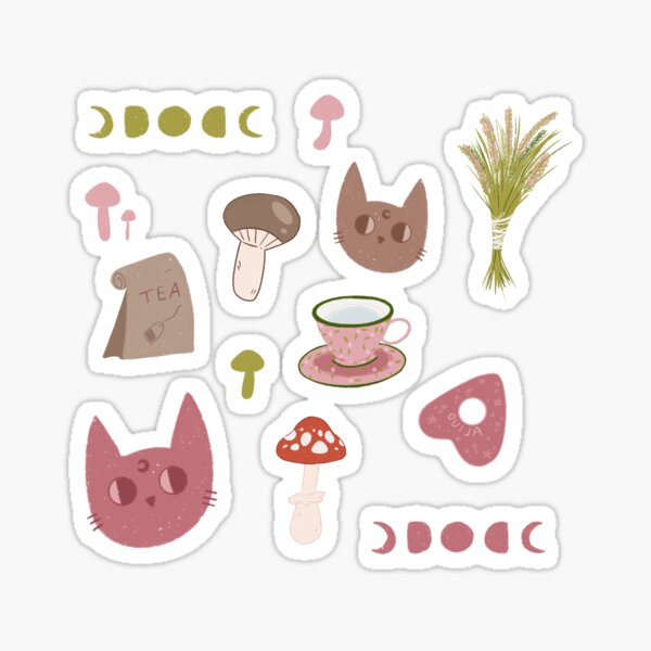 Item preview, Light witch sticker sheet  designed and sold by Witchionery.