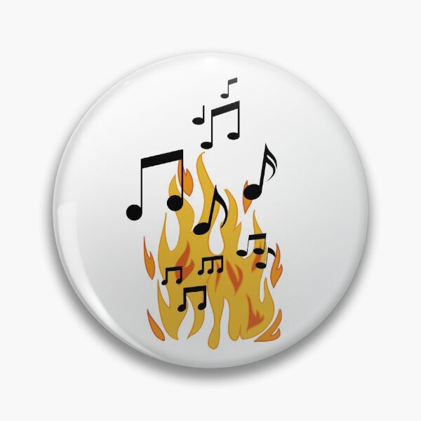 Artikelvorschau, Music Note Flames 2 entworfen und verkauft von kyds.