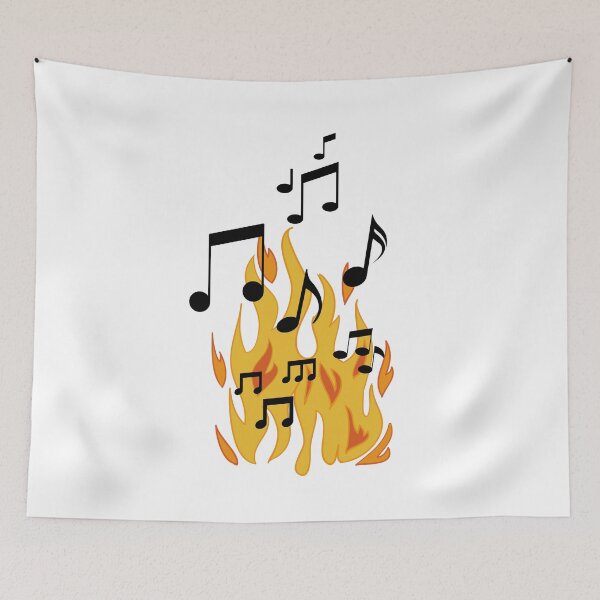 Item preview, Music Note Flames 2 designed and sold by kyds.