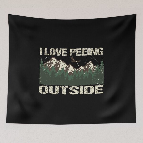 Item preview, I Love Peeing Outside - Camping Hiking Campfire Adventure - Funny Mountain designed and sold by khalilelk.