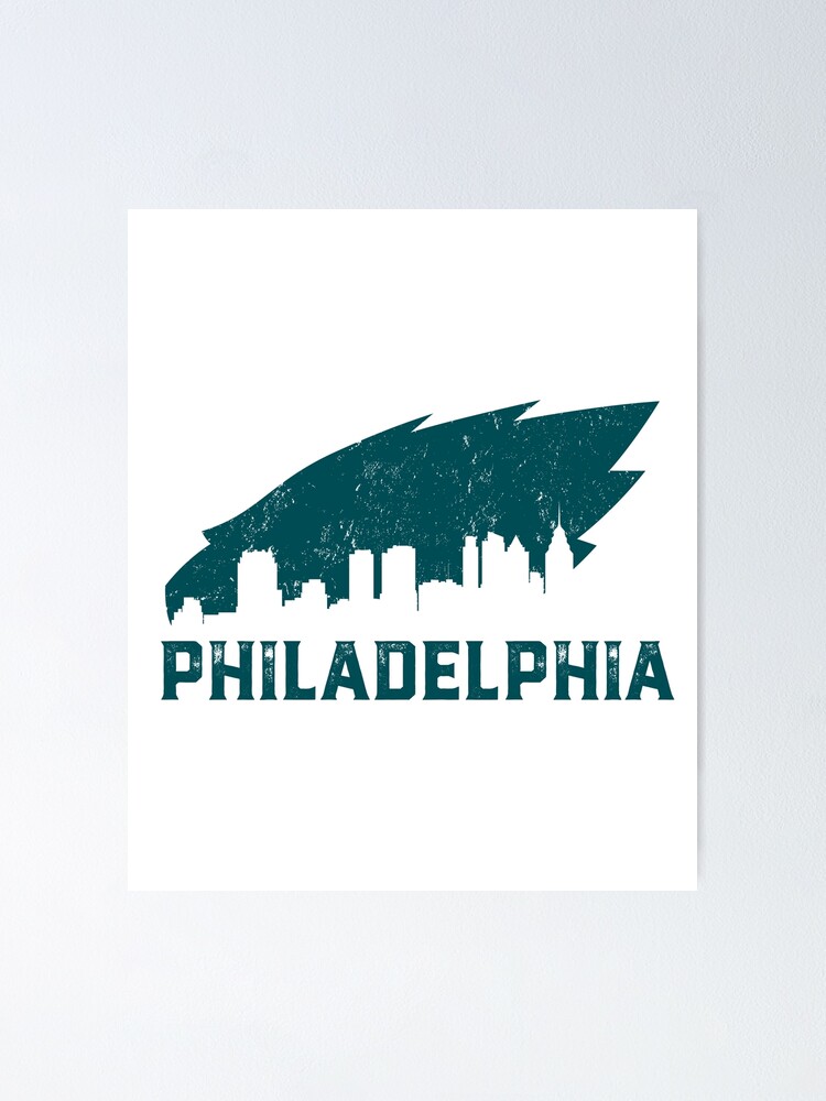 Vintage Philadelphia PA Retro Eagles Football Team Goalline Logo