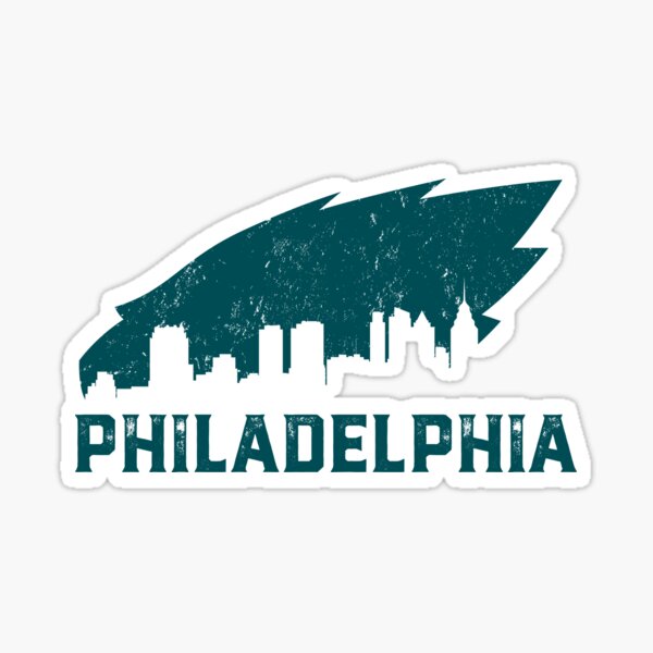 Philadelphia Eagles Retro Script Logo - Sticker