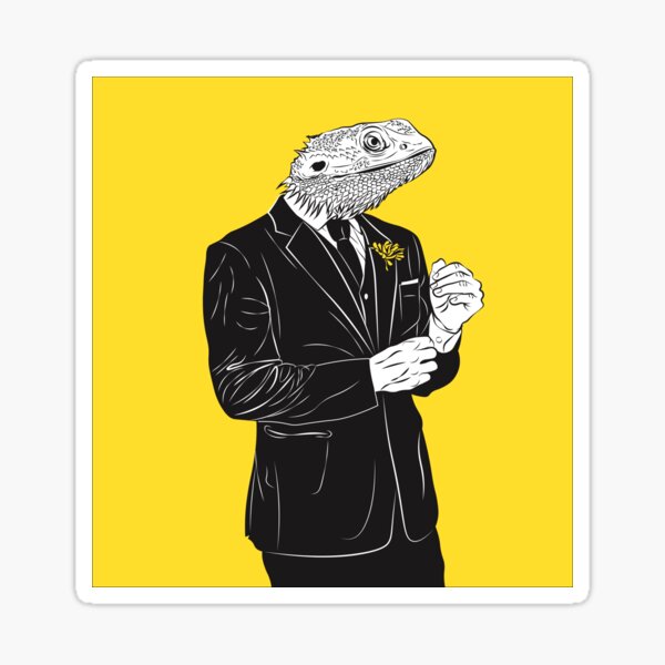 Lézard élégant Sticker