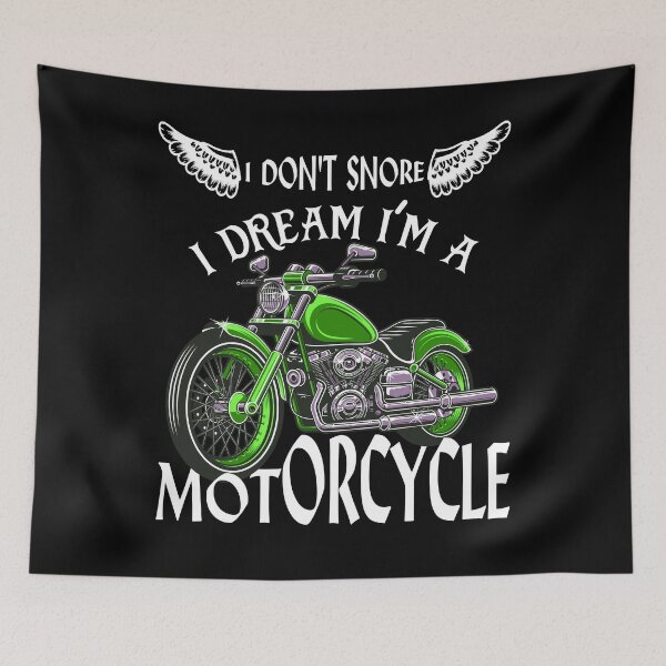 Item preview, Don't Snore I Dream I'm A Motorcycle funny Snoring Biker designed and sold by marcek.