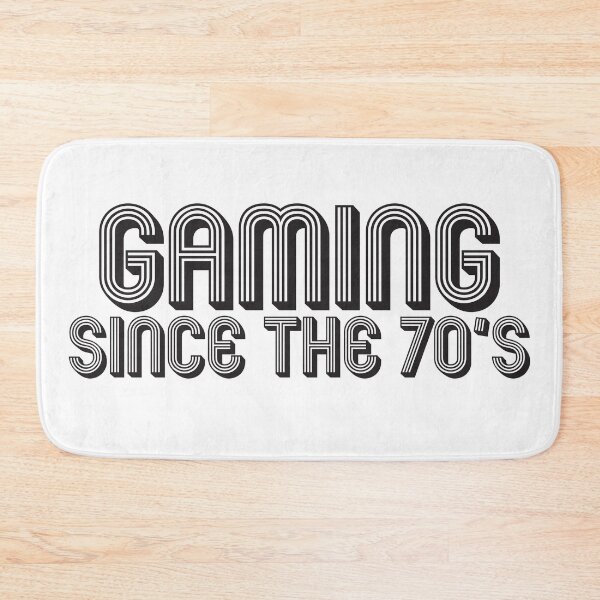 Item preview, Gaming Since the 70s - Black Retro Disco Lines (Black) designed and sold by JamiDesigns.