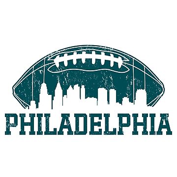 Retro Distressed Philly Sports Logo Green - Philly - Sticker