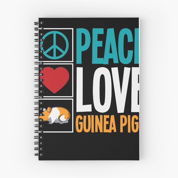 Item preview, Peace Love Guinea Pigs cute fluffy design designed and sold by Grinover.