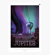 Experience the Mighty Auroras of Jupiter Photographic Print