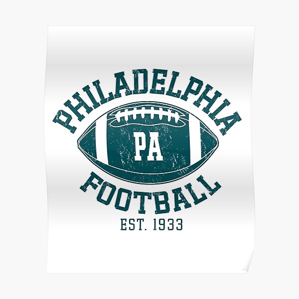 Vintage Philadelphia PA Retro Eagles Football Team Goalline Logo Philly  Sport Gift Sticker for Sale by CameronReids