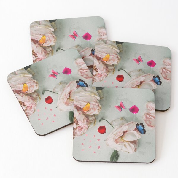 Item preview, flowes and butterflies designed and sold by crissenshop.