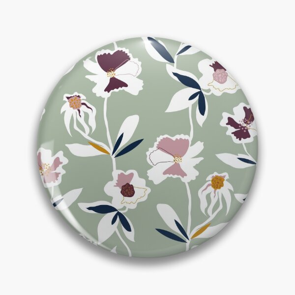 Item preview, Green All Over Floral Pattern designed and sold by Dizzywonders.
