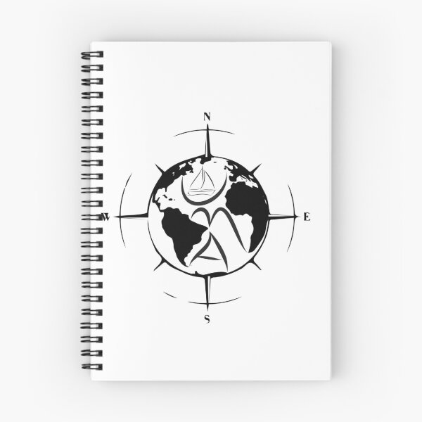 Item preview, earth and compass designed and sold by 42youbest.