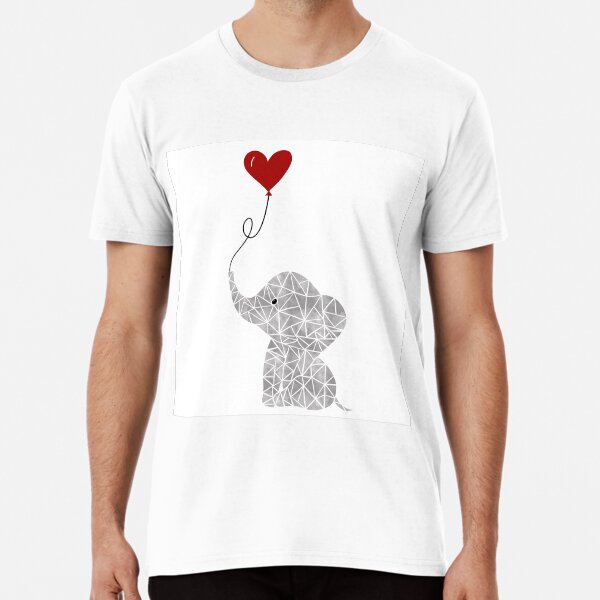 Unisex Elephant Geometric Design T-Shirt Bright Bold Elephants Animals Tee