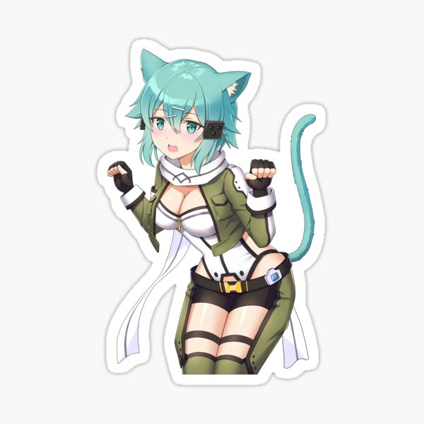 Sinon Sword Art Online Anime Waifu Sticker