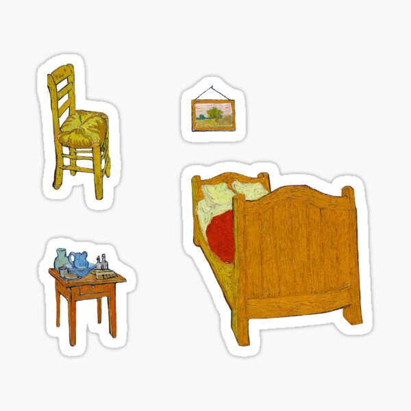 Item preview, van gogh - bedroom cut out set designed and sold by pripple.