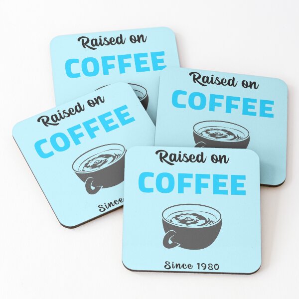 Item preview, Raised On Coffee Since 1980 designed and sold by Tender Flower Clothing.
