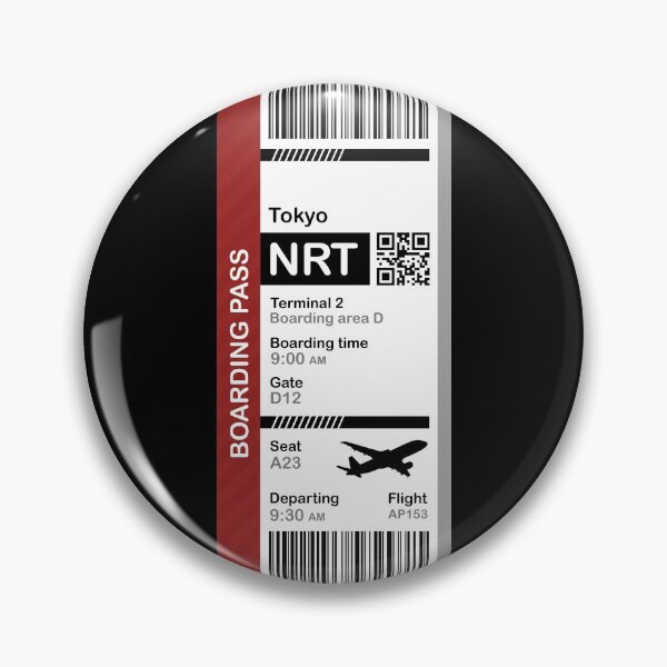 Item preview, Tokyo Boarding Pass Flight Destination Ticket designed and sold by oclatikaz.