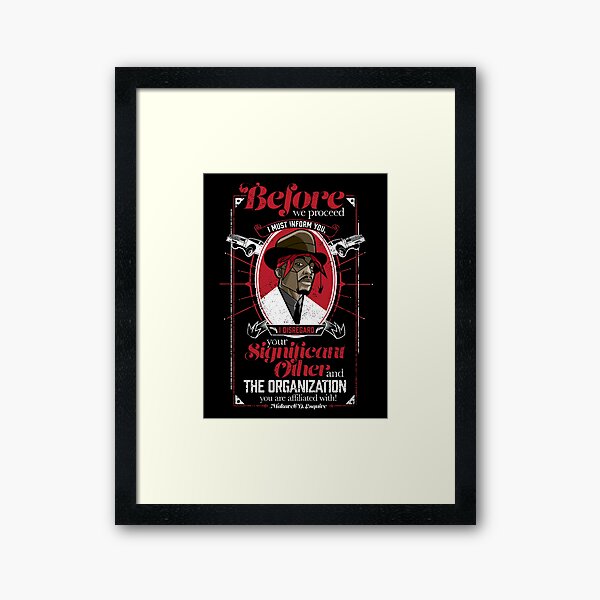 Gentlemayne - Makaveli Framed Art Print