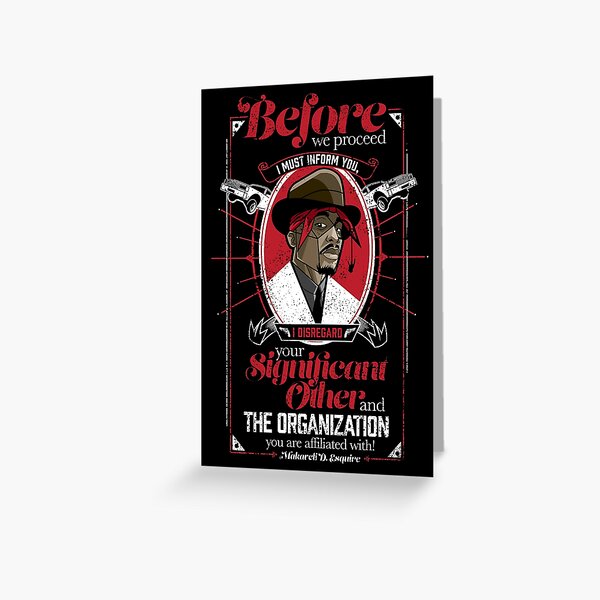 Gentlemayne - Makaveli Greeting Card