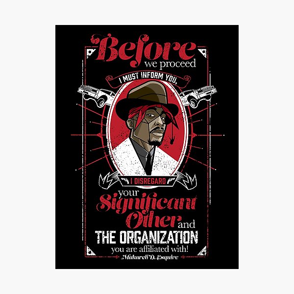 Gentlemayne - Makaveli Photographic Print