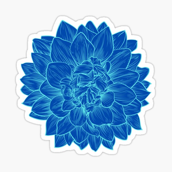 Item preview, Chrysanthemum, Blue Chrysanthemum designed and sold by danaJG.