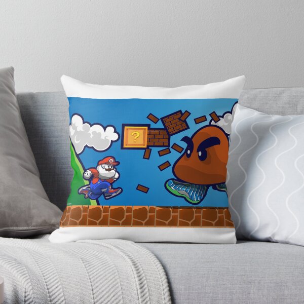 Air Glorio Bros Throw Pillow