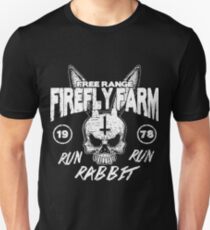 Firefly Farms run rabbit run Unisex T-Shirt