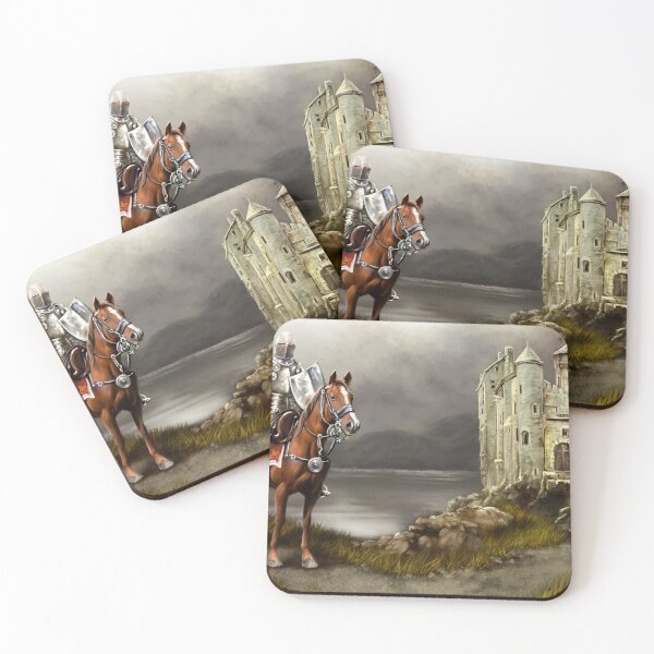 Item preview, Paintings landscape with castle, knight designed and sold by Yaroslav Chyzhevskyi.