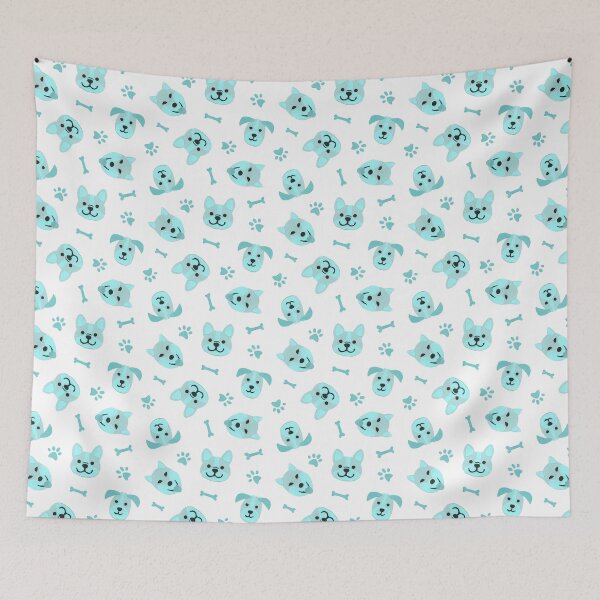 Item preview, Happy Dog Papercut // Turquoise designed and sold by The Wellington Boot.