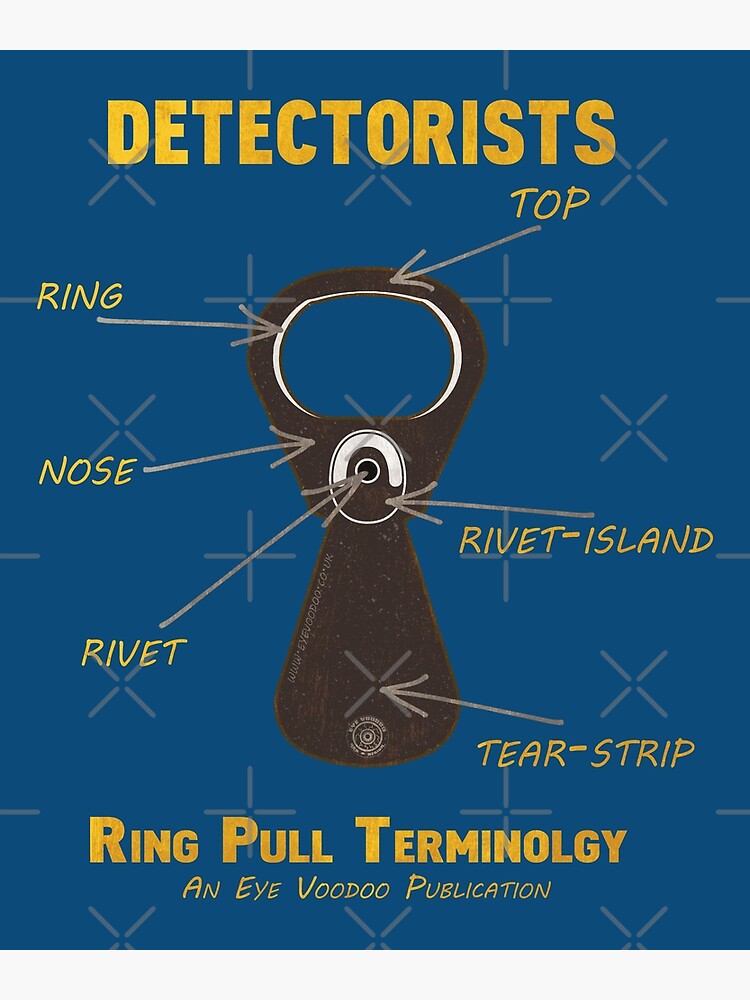"Detectorists Ring Pull Terminology mk1 by Eye Voodoo" Poster by