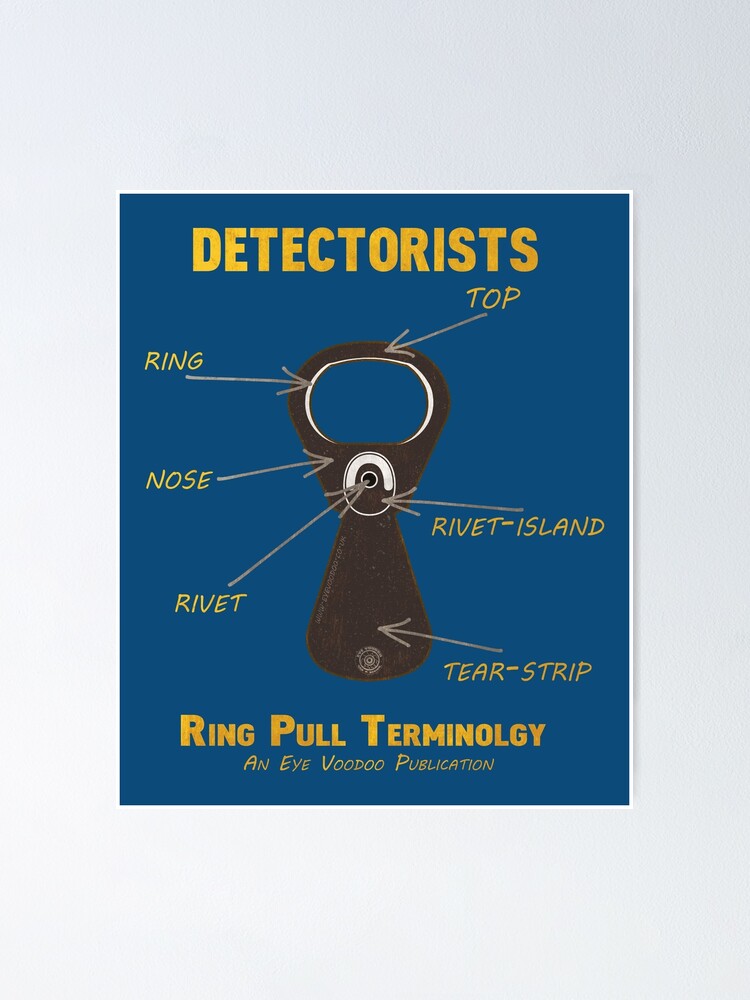 "Detectorists Ring Pull Terminology mk1 by Eye Voodoo" Poster by
