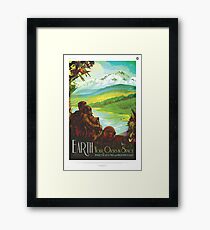 Earth: Your Oasis in Space Framed Print