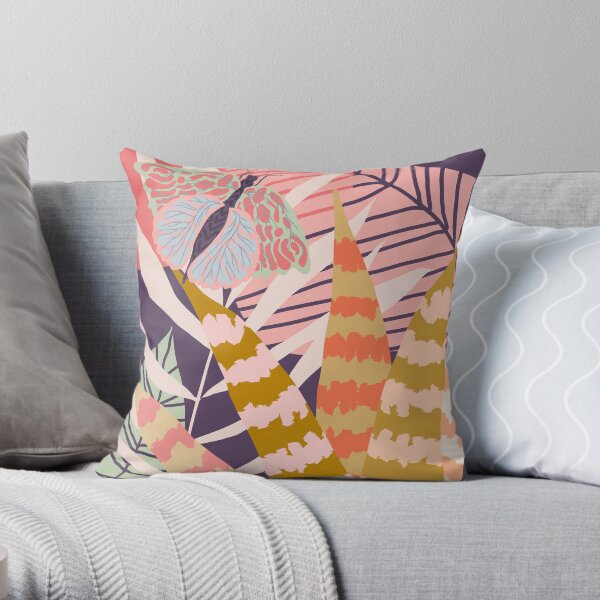 Papillon Rose Coussin