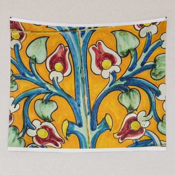Item preview, FLOWER - FLOWERS SEVILLE - TILE - TRADITION - ANDALUSIA - SPAIN - CERAMIC  designed and sold by Tropical Blood.