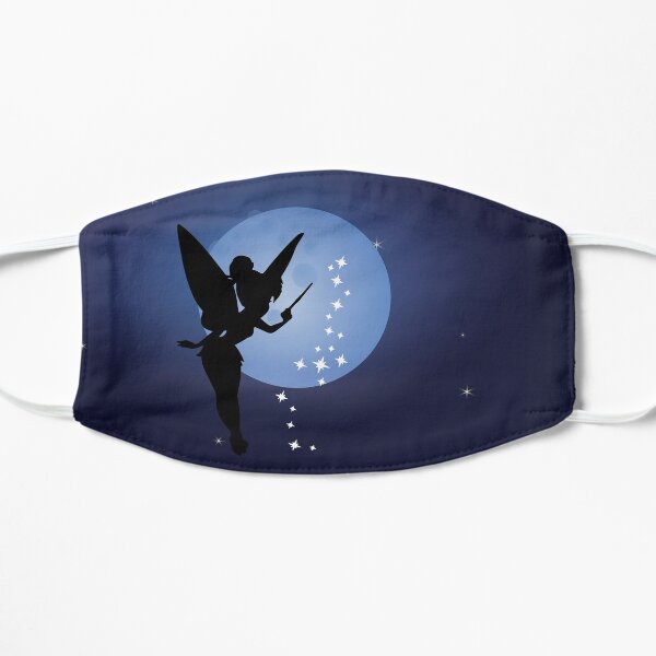 tinkerbell ,magic, byby funny,tinkerbell face mask for adults, Phototoursie,first valentine day, boxing day, thankmas,fairyland , fairy lily, brown skin fairies, Sinners Fairytales Flat Mask